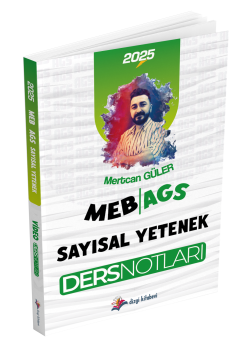 Dizgi Kitap 2025 MEB AGS Sayısal Yetenek Ders Notları Mertcan Güler