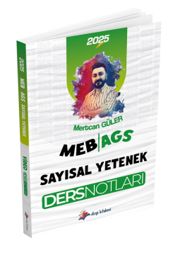 Dizgi Kitap 2025 MEB-AGS Sayısal Yetenek Ders Notları Mertcan Güler
