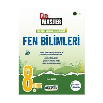 Okyanus Yayınları 8. Sınıf Premaster Fen Bilimleri Soru Bankası Tarık Ölmez