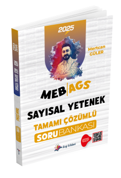 Dizgi Kitap 2025 MEB AGS Sayısal Yetenek Tamamı Pdf Çözümlü Soru Bankası Mertcan Güler