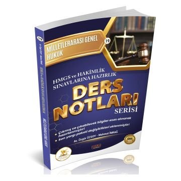 HUKAL HMGS-HAKİMLİK Milletlerarası Genel Hukuk Ders Notları Savaş Yayınları