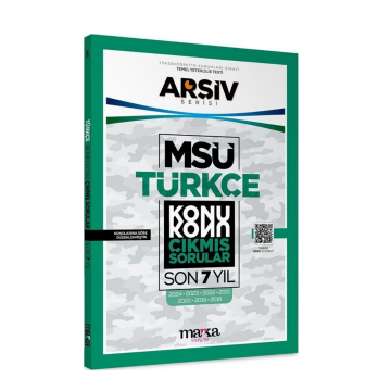 Marka Yayınları MSÜ Türkçe Konu Konu Çıkmış Sorular Son 7 yıl Çıkmış Sorular