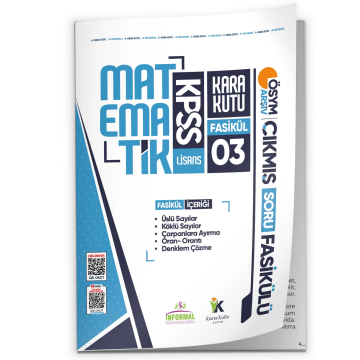 2026 KPSS Matematik Kara Kutu 3.Fasikül ÖSYM Çıkmış Soru ÜSLÜ-KÖKLÜ SAYILAR-DENKLEM ÇÖZME Modüler Set İnformal Yayınları