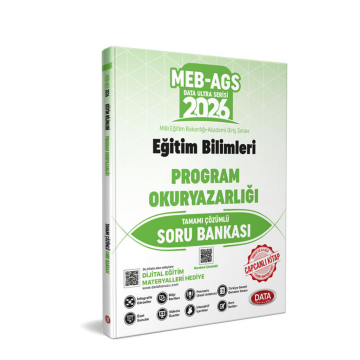 2026 MEB-AGS Eğitim Bilimleri Program Okuryazarlığı Tamamı Çözümlü Soru Bankası Data Yayınları