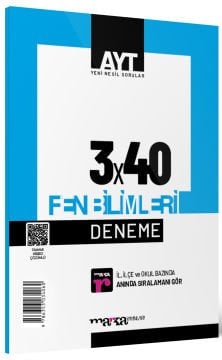 2026 AYT Fen Bilimleri 3x40 Deneme Marka Yayınları