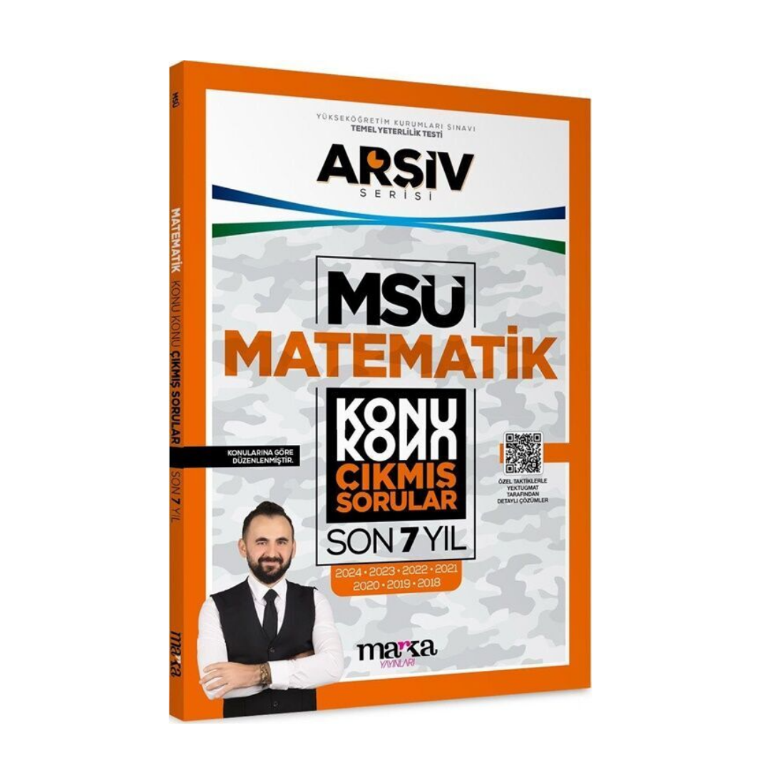 MSÜ Matematik Konu Konu Çıkmış Sorular Son 7 yıl Çıkmış Sorular Marka Yayınları