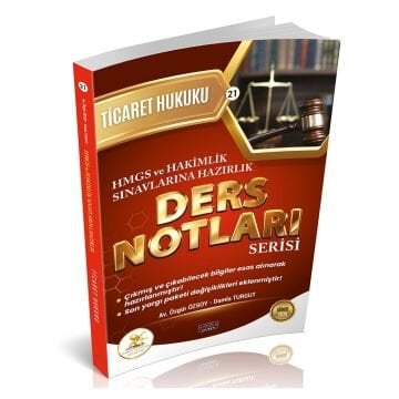 HUKAL HMGS-HAKİMLİK Ticaret Hukuku Ders Notları Savaş Yayınları