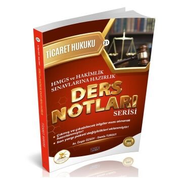 Savaş Yayınları HUKAL HMGS-HAKİMLİK Ticaret Hukuku Ders Notları