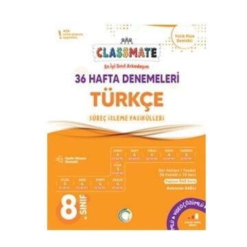 Okyanus Yayınları 8. Sınıf Türkçe Classmate 36 Hafta Denemeleri Ramazan Dağlı