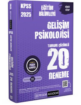 Pegem Akademi 2025 KPSS Eğitim Bilimleri Gelişim Psikolojisi Tamamı Çözümlü 20 Deneme