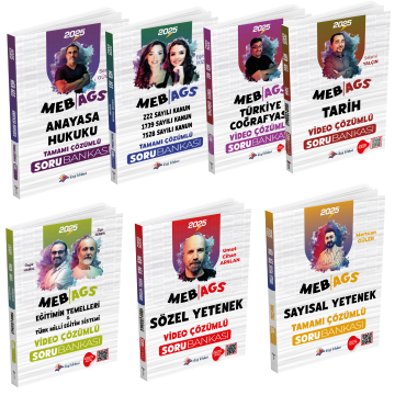 Dizgi Kitap 2025 MEB AGS Tüm Dersler Soru Bankası Seti