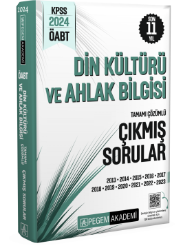 2024 KPSS ÖABT Din Kültürü ve Ahlak Bilgisi Tamamı Çözümlü Çıkmış Sorular