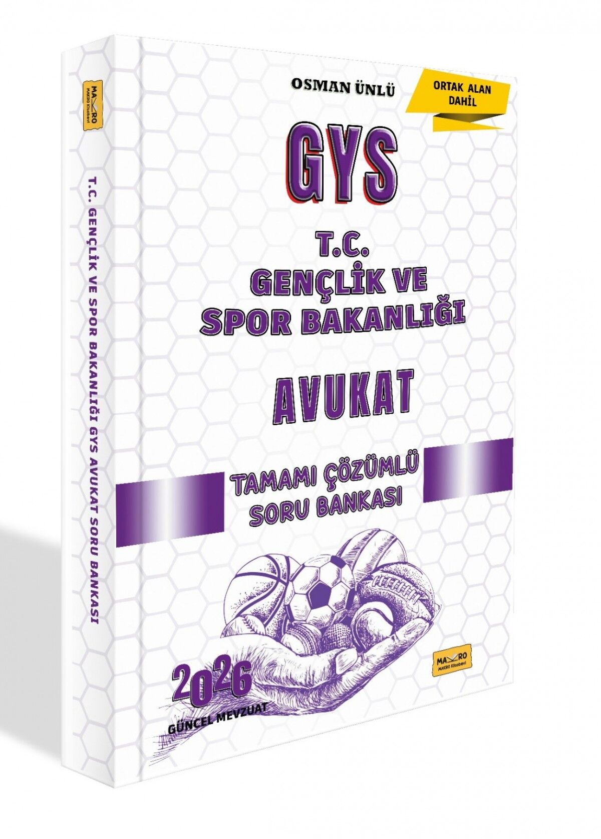 Makro Kitap 2026 T.C. Gençlik ve Spor Bakanlığı GYS Avukat Tamamı Çözümlü Soru Bankası