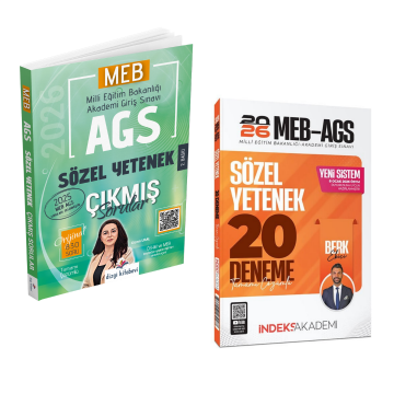 Dizgi Kitap 2026 MEB AGS Sözel Yetenek Çıkmış Sorular & MEB-AGS Sözel Yetenek 20 Deneme İndeks Akademi Seti