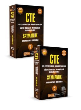 2025 GYS CTE Adalet Bakanlığı Ceza ve Tevkifevleri Genel Müdürlüğü Personeli İçin Görevde Yükselme ve Ünvan Değişikliği Sınavlarına Hazırlık Konu Anlatımlı Soru Bankası Saymanlık (2 Cilt) Pegem Akademi