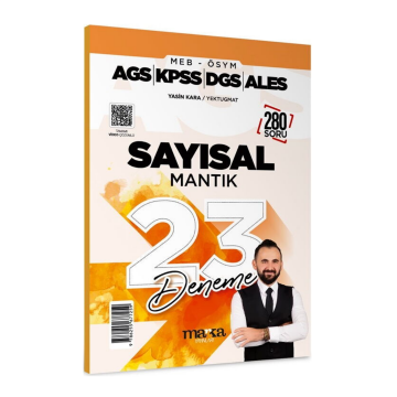 Marka Yayınları 2026 MEB AGS KPSS DGS ALES Sayısal Mantık 23 Deneme Tamamı Video Çözümlü