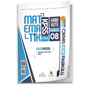 2026 KPSS Matematik Kara Kutu Akademik 8.Fasikül ÖSYM Çıkmış Soru İşlem ve Modüler Aritmetik Set İnformal Yayınları