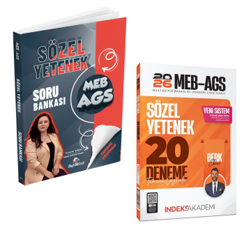Dizgi Kitap 2026 MEB AGS Sözel Yetenek Soru Bankası & MEB-AGS Sözel Yetenek 20 Deneme İndeks Akademi Seti
