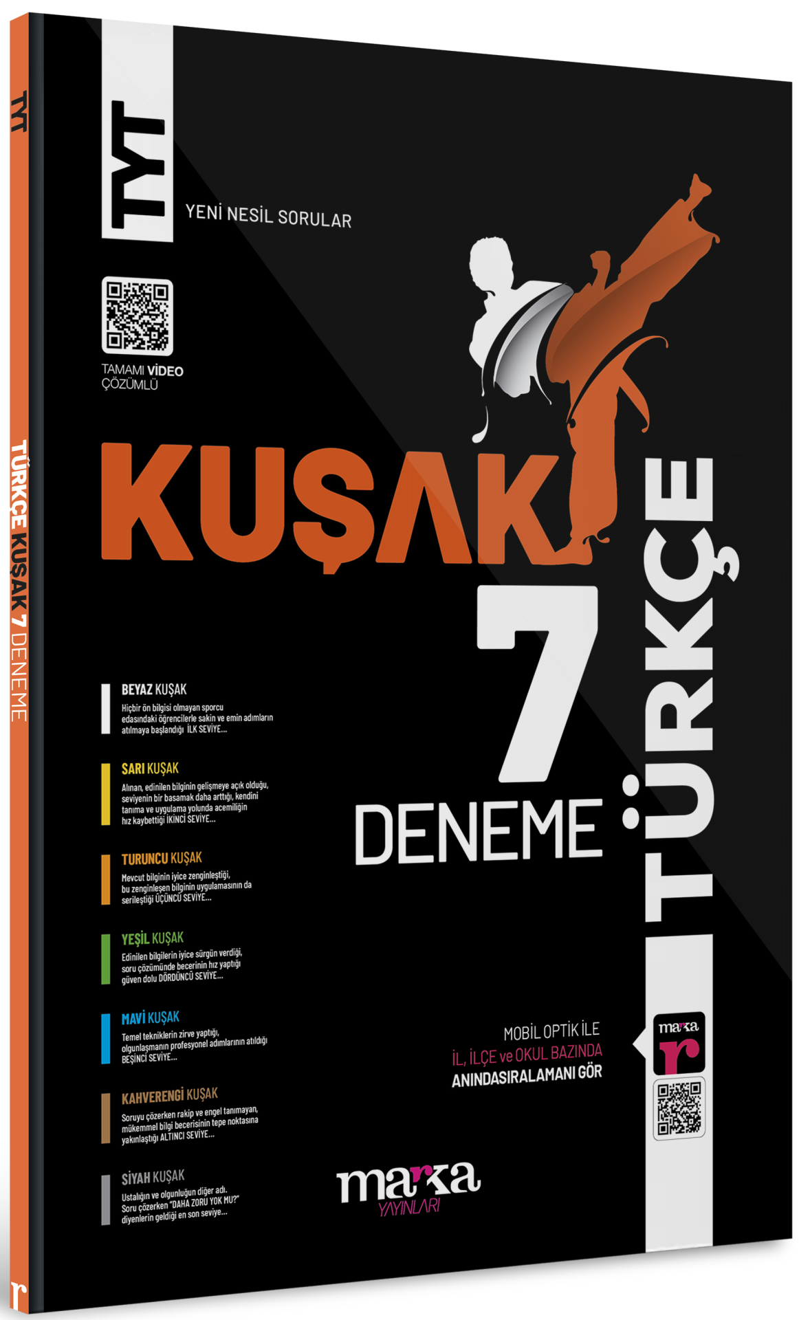 2024 TYT Türkçe Kolaydan Zora 7 Kuşak Deneme Tamamı Video Çözümlü Marka Yayınları