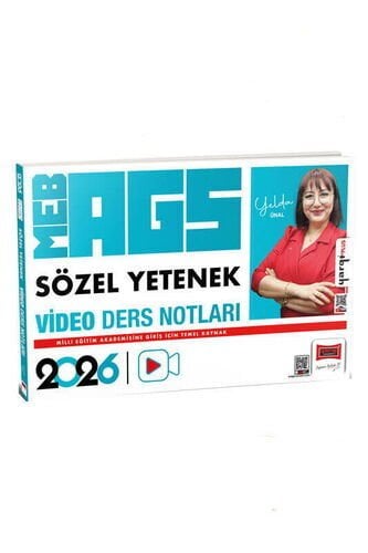 2026 MEB-AGS Öğretmen Adayları İçin Sözel Yetenek Video Ders Notları (Yelda Ünal) Yargı Yayınları