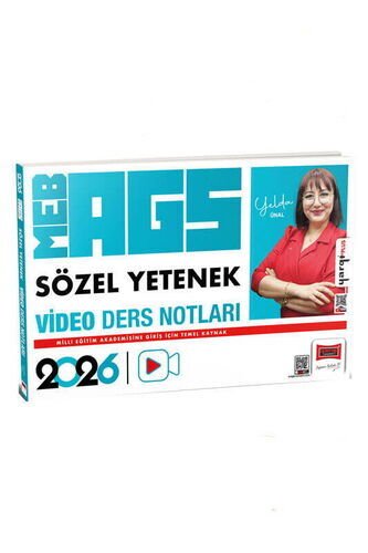 2026 MEB-AGS Öğretmen Adayları İçin Sözel Yetenek Video Ders Notları (Yelda Ünal) Yargı Yayınları