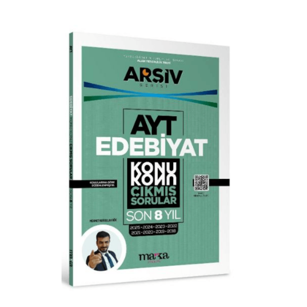 AYT Edebiyat Çıkmış Sorular Konu Konu Son 8 Yıl Tıpkı Basım Arşiv Serisi Çözümlü Marka Yayınları