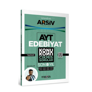 Marka Yayınları AYT Edebiyat Çıkmış Sorular Konu Konu Son 8 Yıl Tıpkı Basım Arşiv Serisi Çözümlü