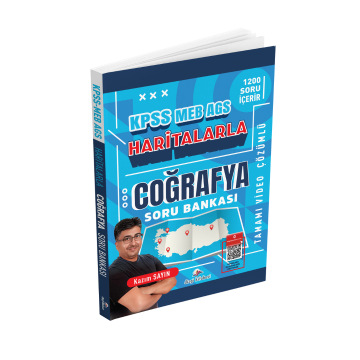 Dizgi Kitap 2026 Kpss Meb Ags Haritalarla Coğrafya Tamamı Video Çözümlü Soru Bankası Kazım Sayın