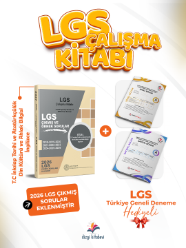 Dizgi Kitap 2027 MEB LGS Sözel İnkılap Tarihi Atatürkçülük, Din Kültürü ve Ahlak Bilgisi, İngilizce Çalışma Kitabı Çıkmış Sorular ve Örnek Sorular - LGS TG Deneme Hediyeli