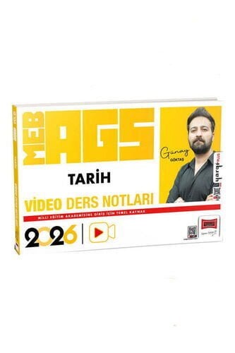 2026 MEB-AGS Öğretmen Adayları İçin Tarih Video Ders Notları (Günay Göktaş) Yargı Yayınları