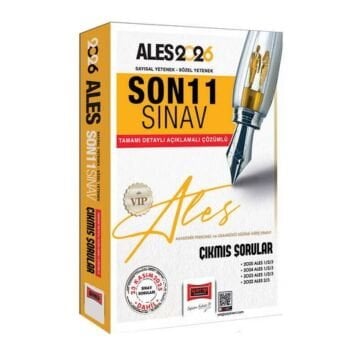 2026 ALES Sayısal-Sözel Yetenek Son 11 Sınav Çıkmış Sorular (23 Kasım 2025) Yargı Yayınları
