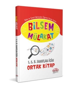 BİLSEM MÜLAKAT 1-2-3. SINIF İÇİN  ORTAK KİTAP EDİTÖR YAYINLARI