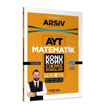 Marka Yayınları AYT Matematik Çıkmış Sorular Konu Konu Son 8 Yıl Tıpkı Basım Arşiv Serisi Çözümlü