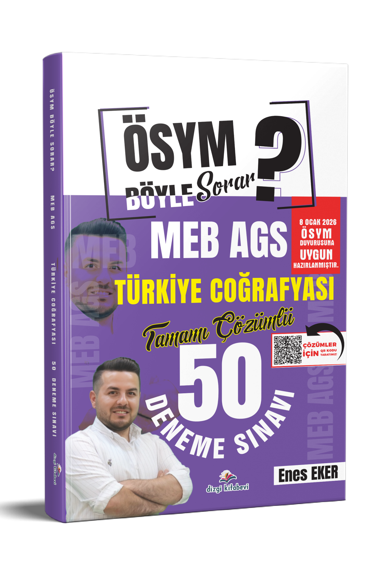 Dizgi Kitap ÖSYM Böyle Sorar 2026 MEB AGS Türkiye Coğrafyası Tamamı PDF Çözümlü 50 Deneme Sınavı Enes Eker