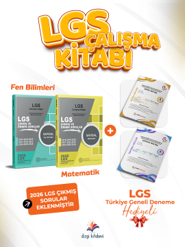 Dizgi Kitap 2027 MEB LGS Sayısal Çalışma Kitabı Çıkmış Sorular ve Örnek Sorular 2'li Set - LGS TG Deneme Hediyeli