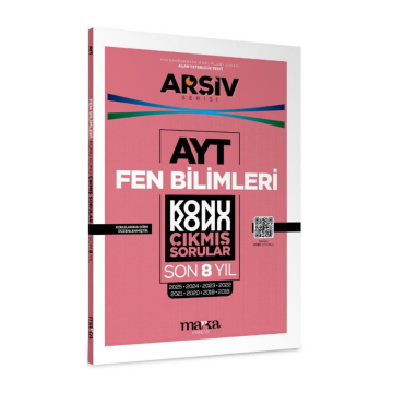 Marka Yayınları AYT Fen Bilimleri Çıkmış Sorular Konu Konu Son 8 Yıl Tıpkı Basım Arşiv Serisi Çözümlü