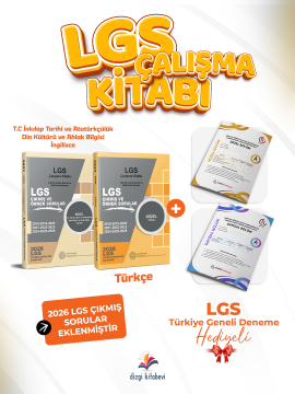 Dizgi Kitap 2027 MEB LGS Sözel Çalışma Kitabı Çıkmış Sorular ve Örnek Sorular 2'li Set - LGS TG Deneme Hediyeli