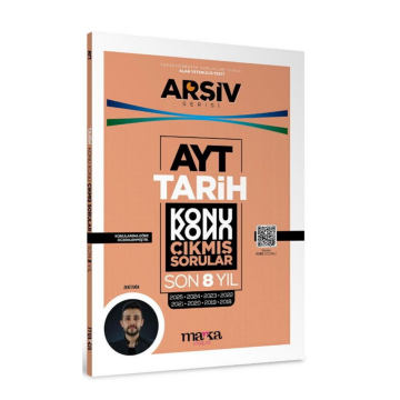 Marka Yayınları AYT Tarih Çıkmış Sorular Konu Konu Son 8 Yıl Tıpkı Basım Arşiv Serisi Çözümlü