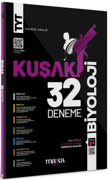 TYT Biyoloji 32 Kuşak Deneme Tamamı Video Çözümlü Marka Yayınları