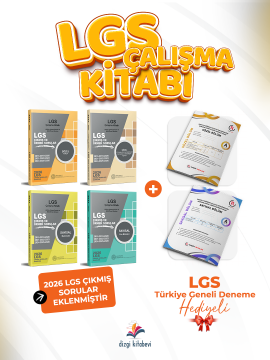 Dizgi Kitap 2027 8. Sınıf LGS Çıkmış Sorular ve MEB Örnek Soruları Çalışma Kitabı 4'lü Set- LGS TG Deneme Hediyeli