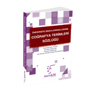 Karekök Yayınları Üniversite Sınavlarında Çıkmış Coğrafya Terimleri Sözlüğü