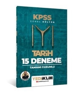 Yediiklim Yayınları KPSS Genel Kültür Kayı Tarih Tamamı Çözümlü 15 Deneme