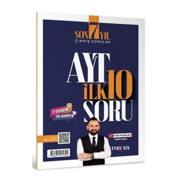 AYT Yektug Hoca Matematik İlk 10 Soru Son 7 Yıl Çıkmış Sorular Marka Yayınları