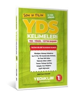 Son 10 Yılın YDS Kelimeleri (1.Kitap) Yediiklim Yayınları