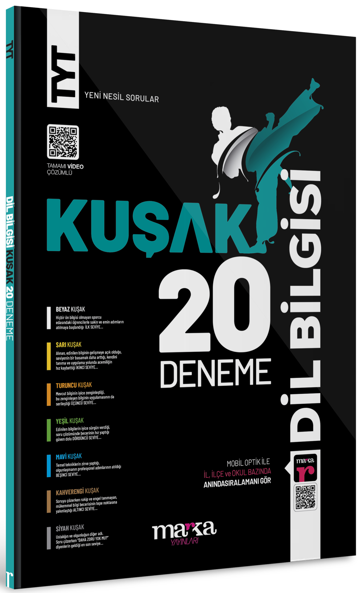 TYT Dil Bilgisi 20 Kuşak Deneme Tamamı Video Çözümlü Marka Yayınları