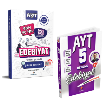Dizgi Kitap 2026 Deniz Hoca AYT Edebiyat 5 Deneme & AYT Edebiyat Son 20 Yıl Çıkmış Sorular Yunus Emre Çevik Seti