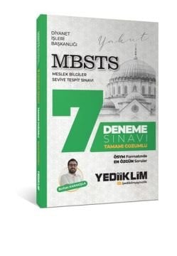 Yediiklim Yayınları MBSTS Tamamı Çözümlü 7 Deneme Sınavı Burhan KARAKIŞLA