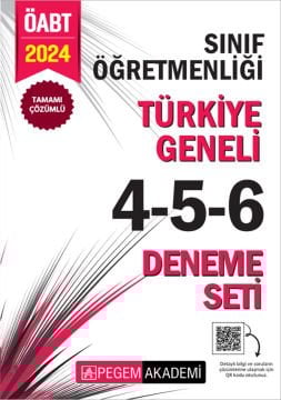 2024 KPSS ÖABT Sınıf Öğretmenliği Tamamı Çözümlü Türkiye Geneli 4-5-6 (3'lü Deneme Seti)