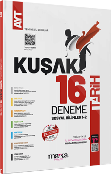 Marka Yayınları 2024 AYT Tarih Kolaydan Zora 16 Kuşak Deneme Tamamı Video Çözümlü