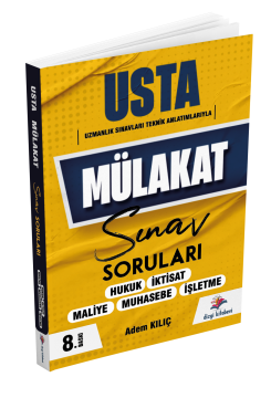 Dizgi Kitap Usta Mülakat Kurum Sınavları Soruları 8. Baskı